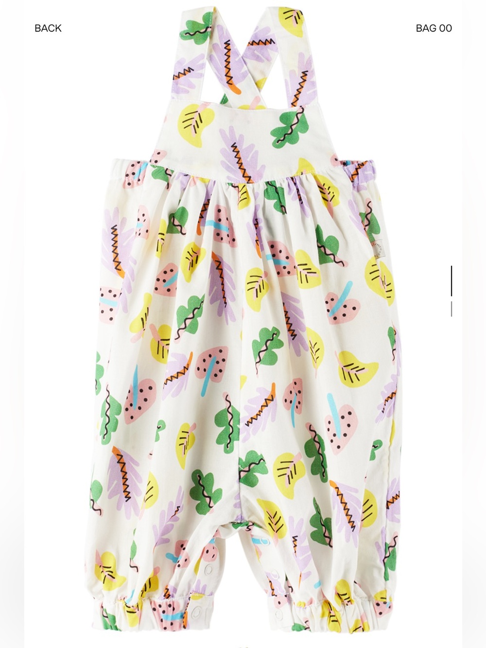 STELLA McCARTNEY SSENSE WHITE PALM LEAF ROMPER SSENSE 3 months